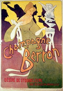 Champagne Berton, impreso por Josse Goosens 1876-1929 c.1900 de Victor Mignot